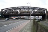 de oude spoorwegbrug gezien vanop de IJzerlaan