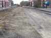 afgraven van de bovenlaag